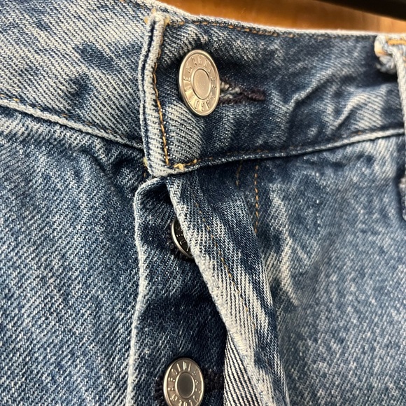 Agolde Blue Jean Shorts 34 - Picture 3 of 10
